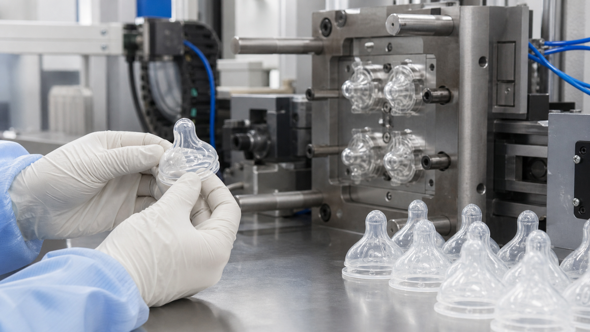 LSR Injection vs. Compression Molding: Why Liquid Silicone Rubber is Critical for Premium Baby Nipples