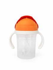 Any Angle Sippy Cup for Toddlers, Spill Proof Weighted Straw Cup with Transition