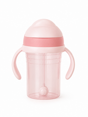 Any Angle Sippy Cup for Toddlers, Spill Proof Weighted Straw Cup with Transition