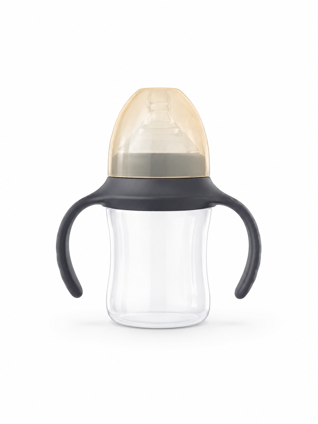 PP wide-neck baby bottle with handle