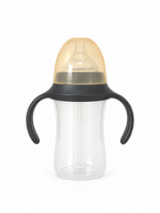 PP wide-neck baby bottle with handle