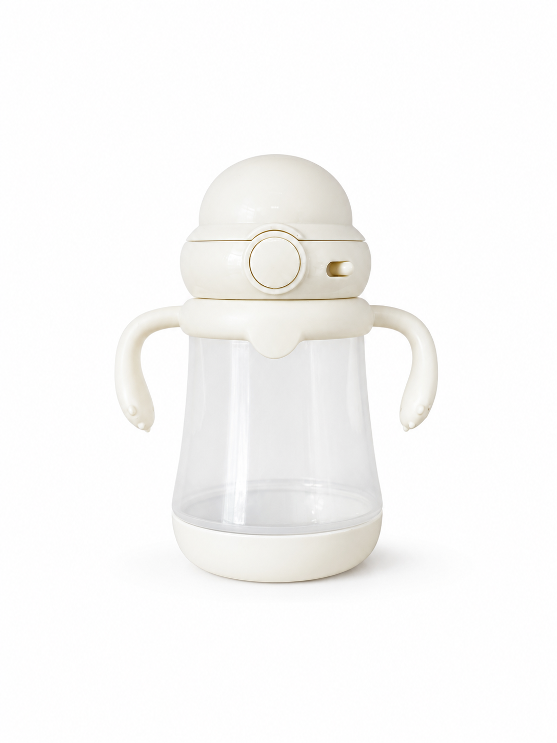 PP Spill-Proof Baby Straw Cup, Lightweight with Weighted Straw | Milk Straw Sippy Cup for Toddlers 1-3 Years Old, Baby Training Water Bottle with Handle, BPA-free Straw Cup