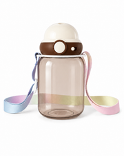 Kids Water Bottle With Straw Cute Mini