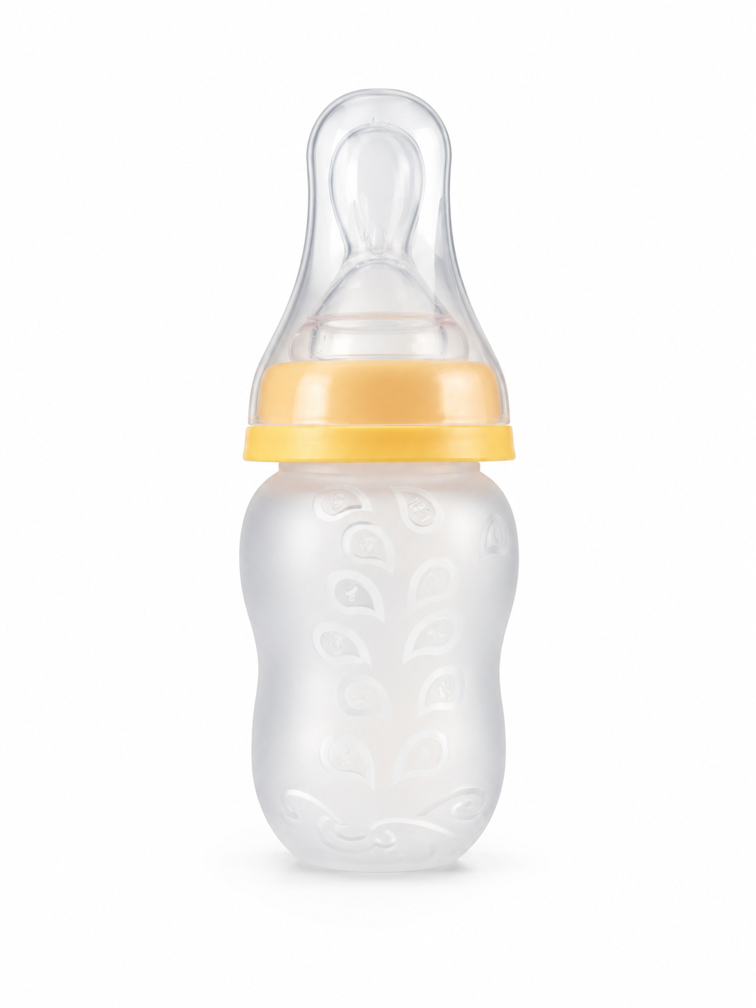 Feeding Spoon with Squeezy Food Grade Silicone Feeder Bottle, for Infant Baby, 180ml, BPA Free