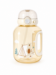 One Touch Open Cute Transparent Sippy Cup
