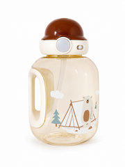 One Touch Open Cute Transparent Sippy Cup