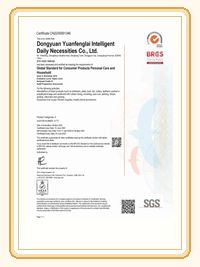 BRCGS consumer products certificate preview