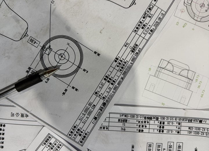 Product drawing used for OEM ODM quote preparation